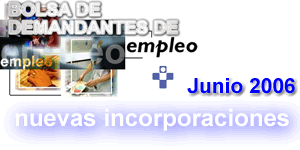 BOLSA DE DEMANDANTES DE EMPLEO: INCORPORACIONES DE JUNIO