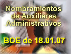 ADJUDICACION DE DESTINOS Y REINGRESOS PROVISIONALES EN LA CATEGORIA DE Auxiliares Administrativos