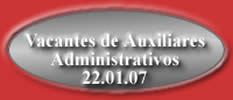 RELACION DE VACANTES PARA REINGRESO EN LA CATEGORIA DE Auxiliares Administrativos