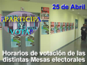 PARTICIPA Y VOTA  MAÑANA  ¡¡DECIDES TU FUTURO!!