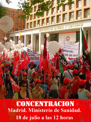 CCOO, FETES y FESITESS llevarán adelante un proceso movilizador para lograr las reivindicaciones acordadas... ¡¡1ª cita en Madrid el 18 de Julio!!