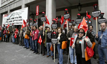Los sindicatos asturianos denuncian el aumento de la siniestralidad y anuncian la manifestación del 28 de Abril en Oviedo bajo el lema Buena salud laboral para todos los trabajadores