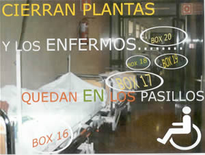 Otra vez colapso en Urgencias y Hospital de día por el cierre de una planta