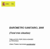 De los datos que adelantábamos ayer sobre el BAROMETRO SANITARIO 2008