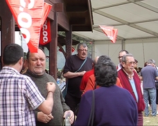 En el acto sindical organizado por la Unión Comarcal en Navia.