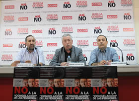 En la presentación de la Campaña de la Federación de Pensionistas "No a la congelación de las pensiones"