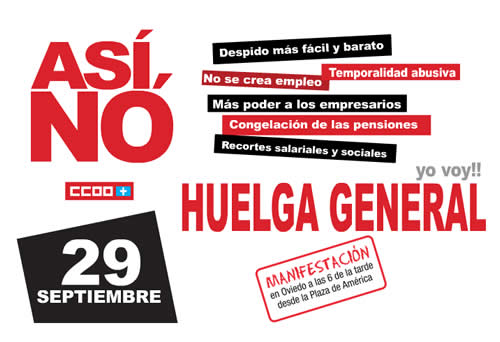 29-S en Asturias con manifestación a las 6 de la tarde en Oviedo...