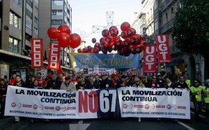 Asturias clama contra la reforma