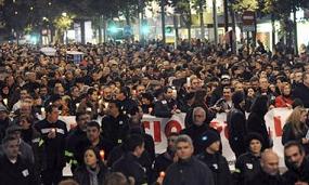 Récord de asistencia en la séptima manifestación contra Valcárcel