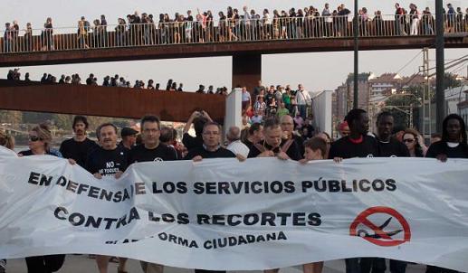Hoy otro viernes negro, con anticipos ayer en Avilés y Gijón en el marco de la marcha a Madrid el 15-S