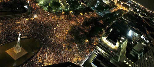 La manifestación celebrada en Madrid fue una de las más multitudinarias que se recuerdan.