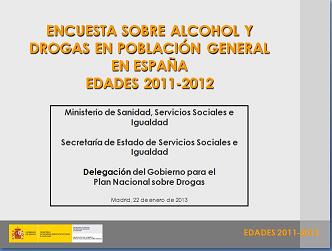 Más datos de la última Encuesta Domiciliaria sobre Abusos de Drogas (Edades/2011-2012)