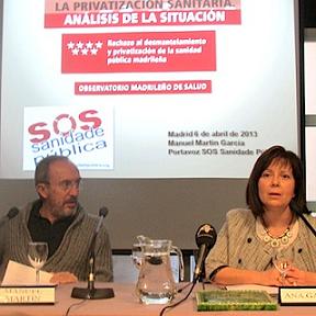 Jornada "La Privatización Sanitaria. Análisis de la Situación" que se desarrolló en Madrid el pasado sábado