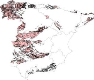 Primer mapa en el que se identifican a nivel peninsular las áreas con riesgo