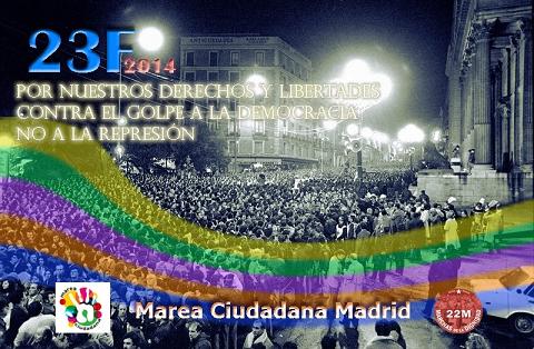 Este domingo en Madrid: "Por nuestros derechos y libertades. Contra el golpe a la democracia. No a la represión"