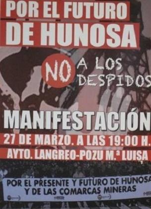 La manifestación partirá mañana a las 19 horas del Ayuntamiento de Langreo y recorrerá el concejo en dirección al pozo María Luisa