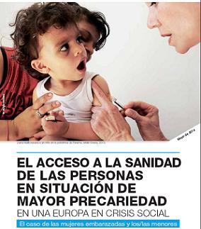 Informe de la organización Médicos del Mundo sobre el acceso a los servicios sanitarios de las personas en mayor situación de precariedad