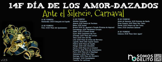 Convocatoria para hoy en Gijón: 14 de febrero, Día de los Amor-Dazados