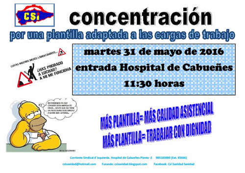 Movilizaciones en el Hospital de Cabueñes (área V)