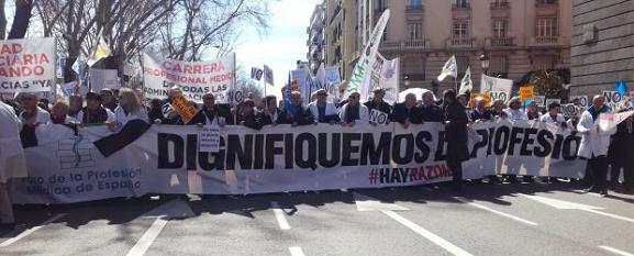 De la manifestación de ayer en Madrid...